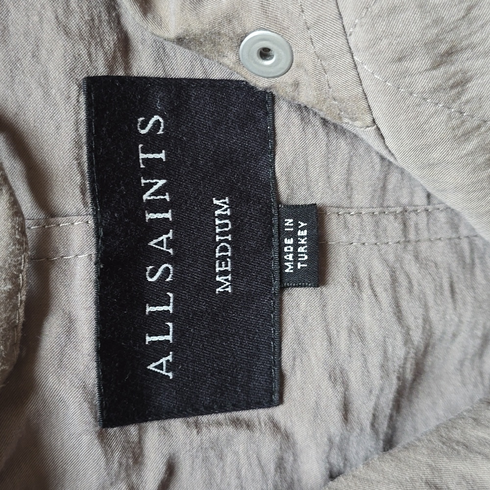 AllSaints, Calla Fishtail Parka Jacket Coat, Gray, EUC, Women's M - Picture 2 of 16